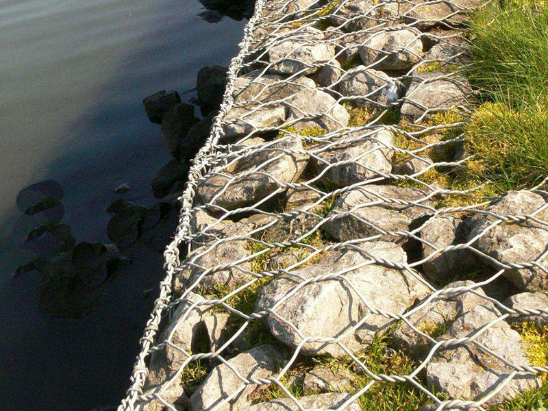 钢丝石笼网重力墙、护坡河道钢丝石笼网护坡
