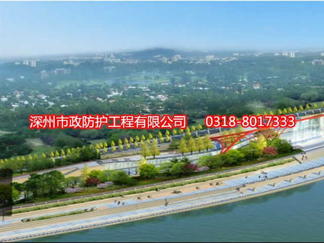 新疆赛克格宾网在三江口滨江景观建设应用