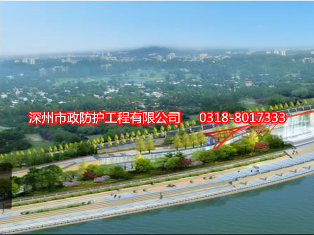 东山赛克格宾网在三江口滨江景观建设应用