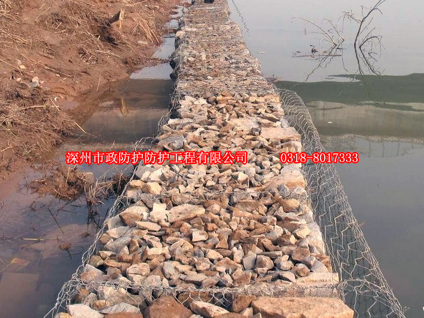 新疆格宾网在红岩河防洪工程应用